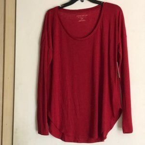 Lucky Brand NWOT long sleeve basic red T-shirt